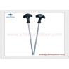Buy cheap Heavy duty galvanized steel screw tent peg stake with plastic head for outdoor camping from wholesalers