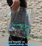 fashional pvc lcear plastic shoulder display shopping bag, Portable Clothing