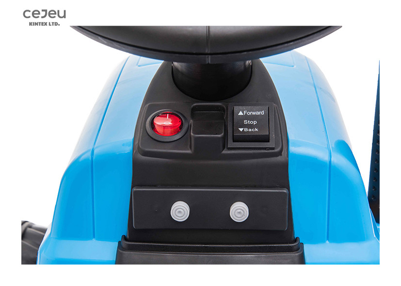 37 Months MP3 Blue Ride On Tractor 4KM/HR T7 6V EU Standard