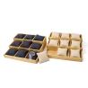 Buy cheap Multi Cell 3x3 Solid Wooden Watch Exhibition Plate with Pillows for Luxury Show from wholesalers