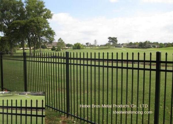 Buy cheap Galvanized Stee Pipe Villa Zinc Steel Fence Outdoor Security Metal Garden Fencing from wholesalers