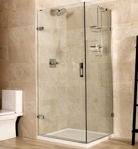 Glass Shower Door 10mm Toughened Glass Frameless Shower Enclosures With Black