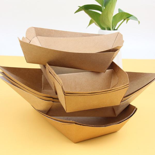 Buy cheap Eco-friendly Square Food Tray for Biodegradable Takeaway Sushi Sandwich Kraft Paper Box from wholesalers
