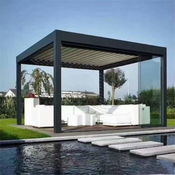 Buy cheap 4x3m Manual/electric Alu.Louvred Pergola from wholesalers