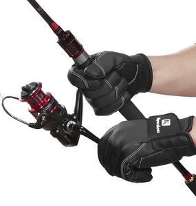Buy cheap Breathable Waterproof Fishing Gloves Wear Resistant Outdoor Dew Three Fingers from wholesalers
