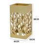 Buy cheap Outdoor tall metal planter with stand yellow and black flower pot from wholesalers