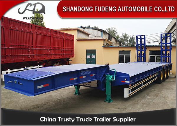 Buy cheap 3 Axles 13M Excavator Transport Low Bed Semi Trailer from wholesalers