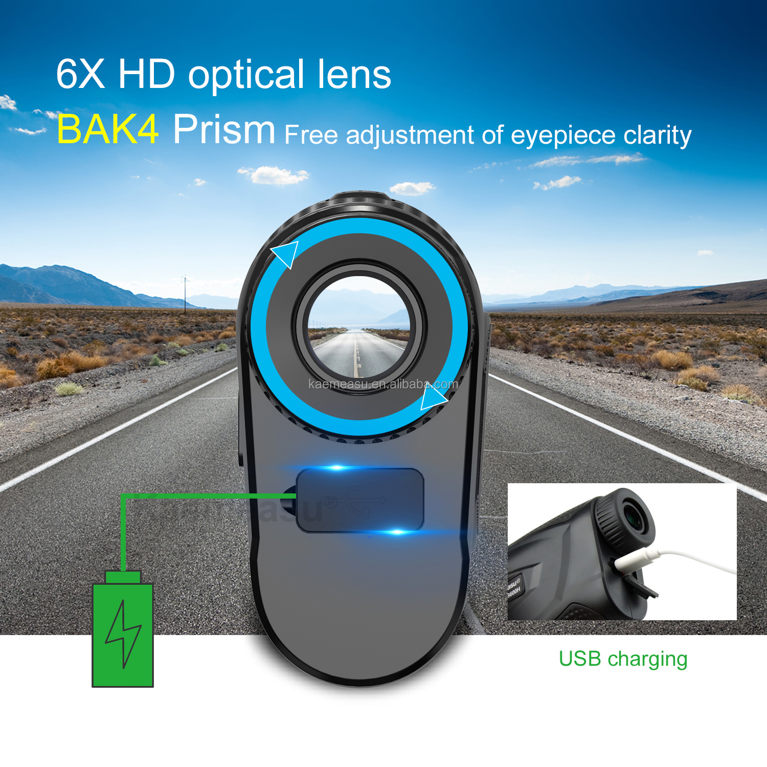 1000M Digital golf rangefinder hunting telescope laser rangefinder with magnet function rangefinder
