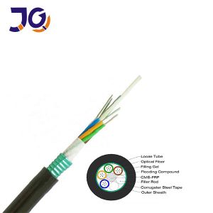 Buy cheap Fiber Optic Cable Manufacturer  GYTS GYFTS G652D Fiber Outdoor Armored Fiber Cable 96 Core from wholesalers