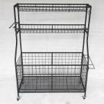 Removable Black Sports Equipment Storage Rack For Ball Medicine