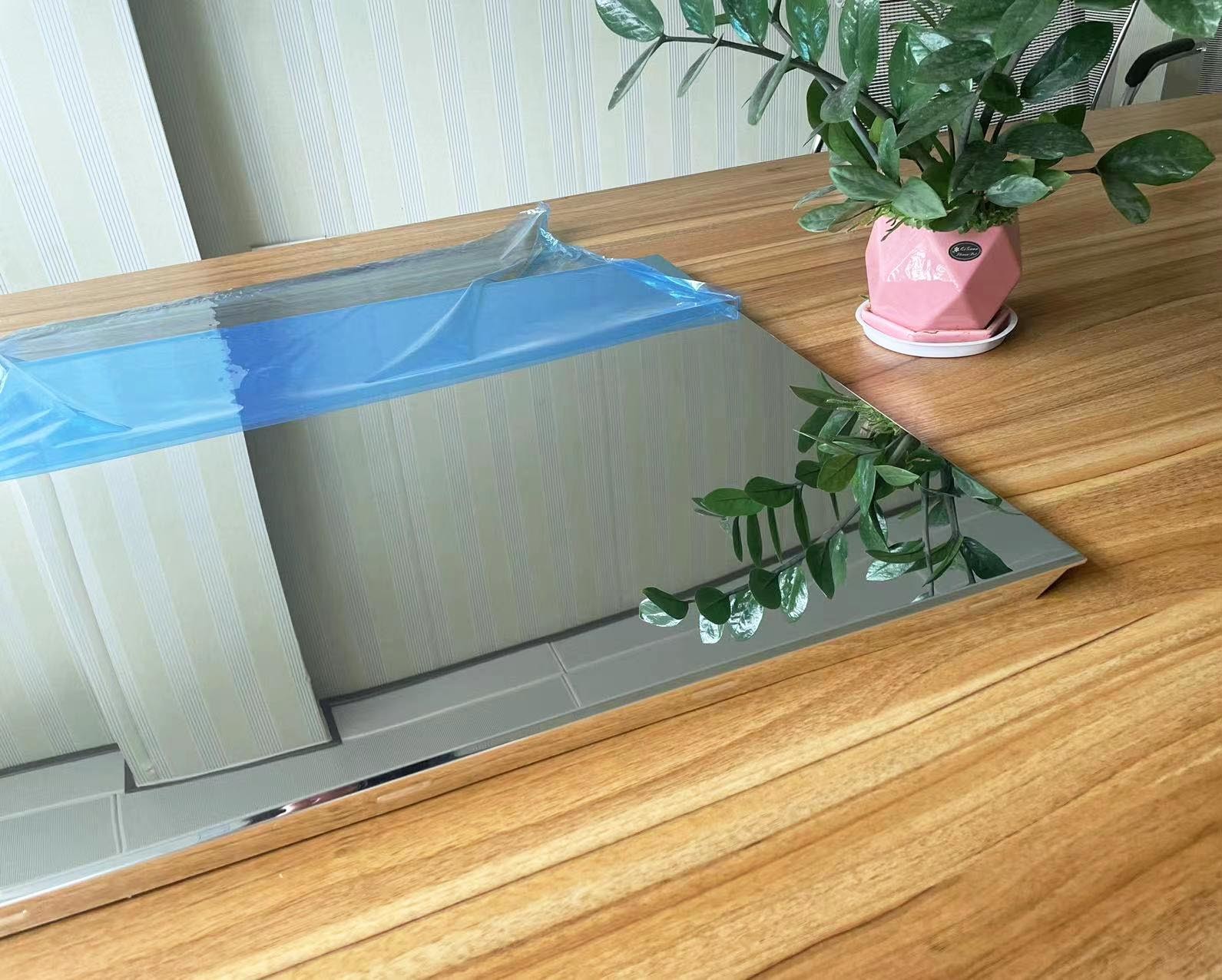 600x600mm Polished Mirror Aluminum Gusset Plate For Metro Station