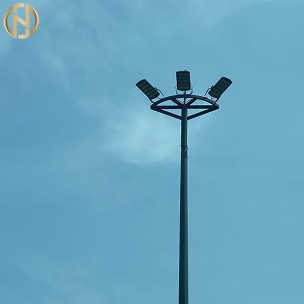 Buy cheap 10mm Thickness Polygonal Street High Mast Lighting Pole Hot Dip Galvanized from wholesalers