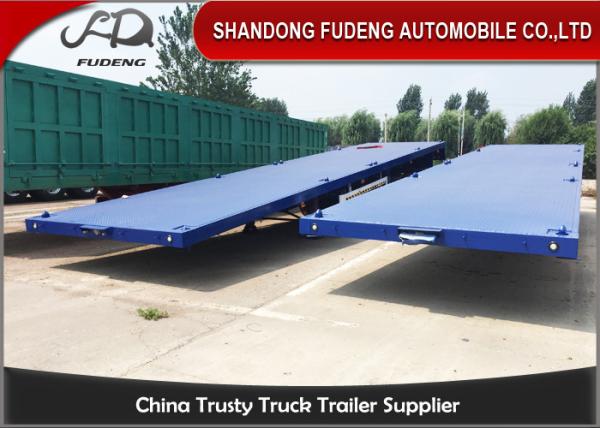 Buy cheap Three Axle Flatbed Container Trailer 40 Ft Flatbed Trailer For Tractor from wholesalers