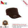 Buy cheap Outdoor Embroidered Cadet Hat , Military Street Cap Black Color 56-60cm from wholesalers