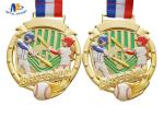 Sport Baseball Medals Feature The Player In Colors Painting