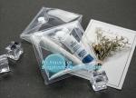 Zip lockk bags for cosmetic puff automatic slider zipper bag, OEM clear PVC bag/