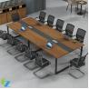 Buy cheap Powder coating KD Modern Office Meeting Table Wooden Panel Top from wholesalers