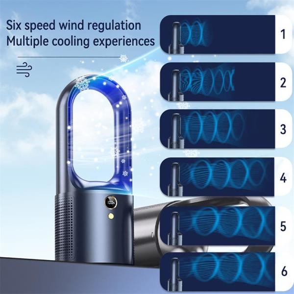 Buy cheap HEBRONFAN Desktop Bladeless Fan Turbocharged 36Db Low Noise from wholesalers