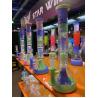 Buy cheap 17 Inch Tall Double Dab Rig 6 Arm Trees Percolator Glass Water Bong Multicolor from wholesalers