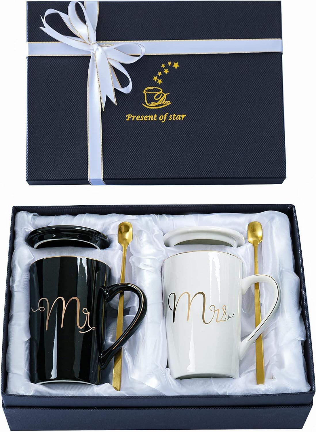 2 Pieces Custom Mr And Mrs Mugs 13.9 Oz Wedding Gifts Couple Mugs Set