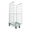 Buy cheap Warehouse Foldable Wire Mesh Cage , Steel Nestable Roll Cage Trolley Container from wholesalers