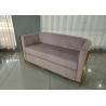 Buy cheap Elegant 112cm 68cm 220kg Stainless Steel Flannel Sofa from wholesalers