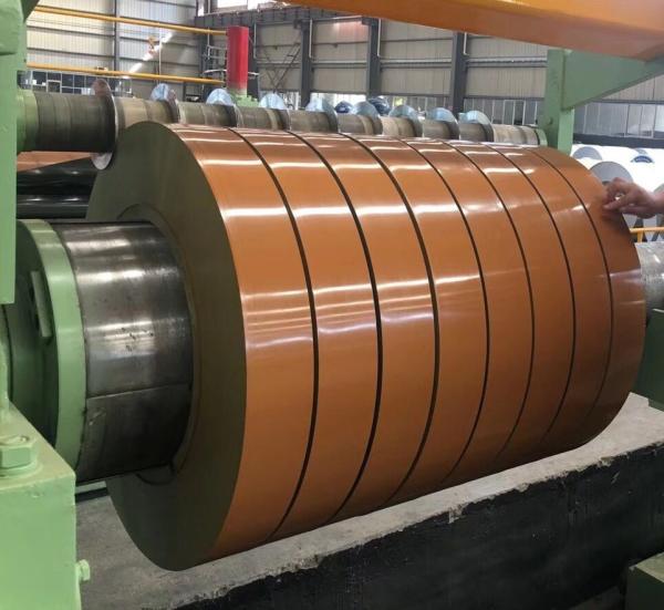Buy cheap PVC Film PPGL RAL2004 A120 25/8μm Beckers Pre-Painted Galvalume Steel Strips Colour Coated Slit Coils from wholesalers