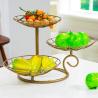 Buy cheap 32CM Height Baking Black Metal Iron Multilayer Iron Fruit Tray Custom Design for Convenience from wholesalers