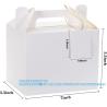 Buy cheap White Treat Boxes, Party Favor Boxes Gable Boxes Gift Boxes For Kids' Birthday Party, Wedding, Baby Shower, With Tag from wholesalers