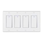 Buy cheap 220V Tuya Touch Screen Dimmer Switch 4 Gang Smart Home Alexa Google Home from wholesalers