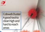 190x254mm Cobweb Brush For High Ceilings 14 Inch Extention Pole