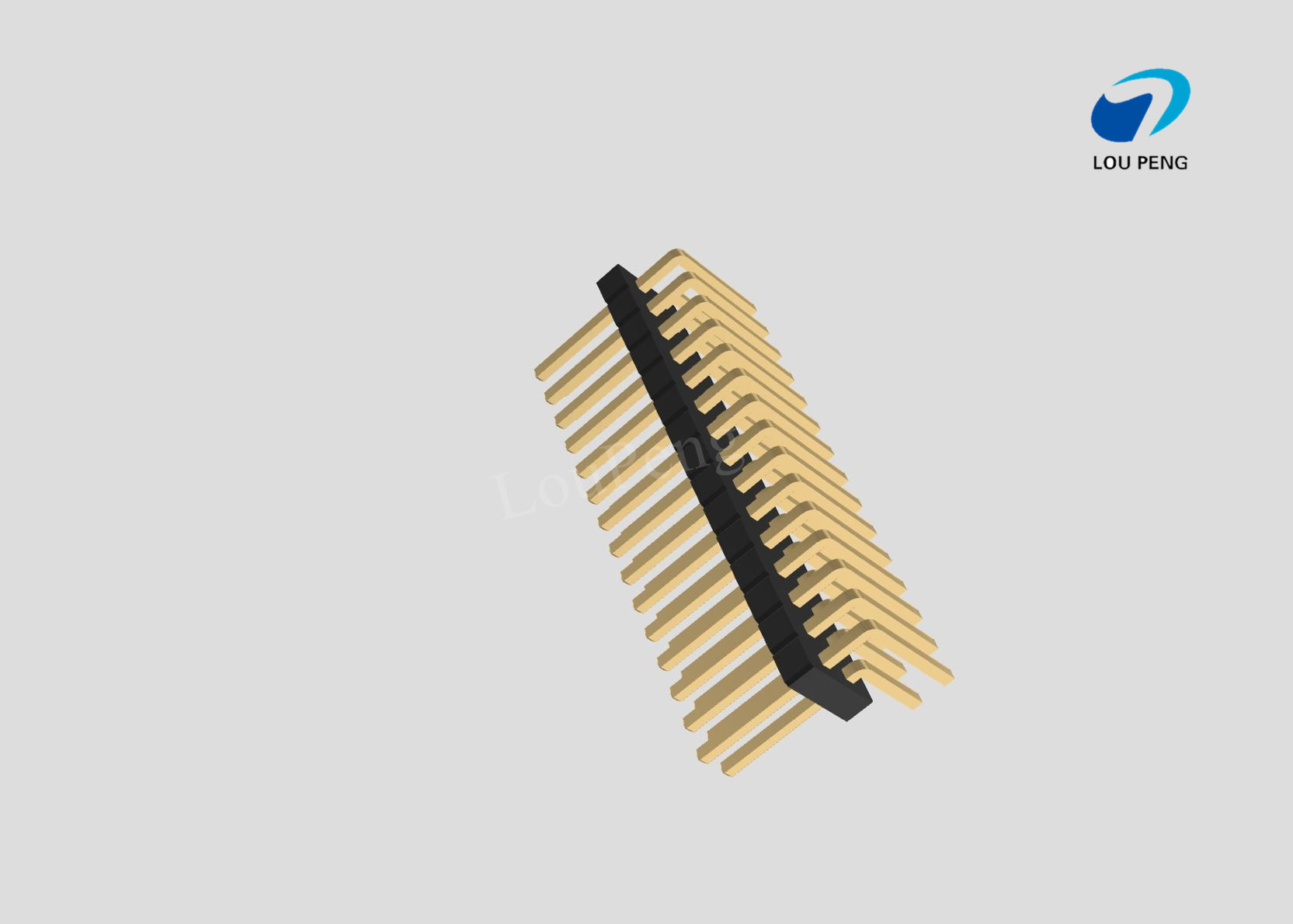 Pin Header 2x15pin 1.27mm pitch horizontal
