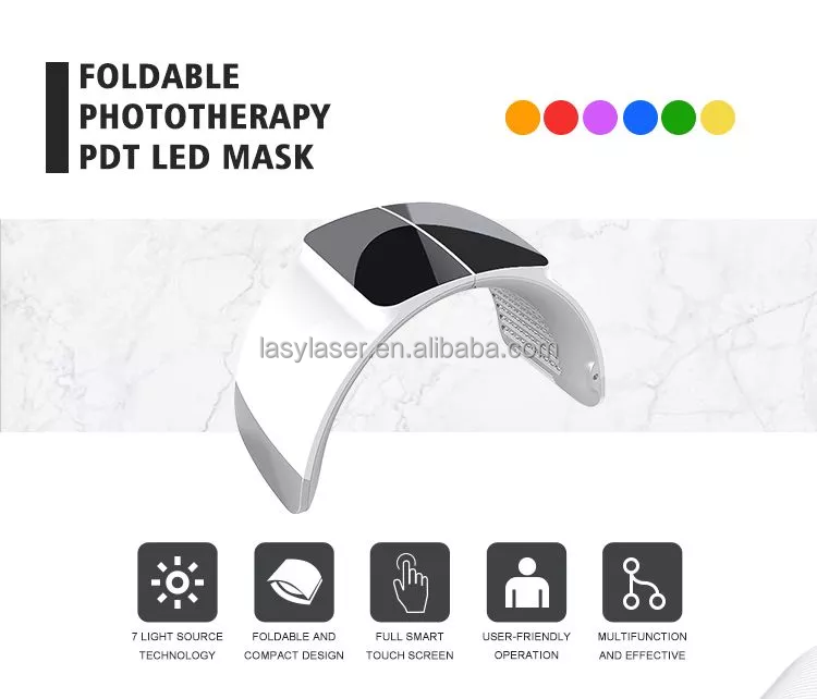 PDT BIO Face LED Light Therapy Acne Removal LED Face Massager