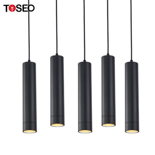Buy cheap 240V Aluminium Cylinder Black Pendant Light Front Replace Bulb Anti Glare from wholesalers