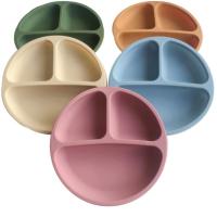 Buy cheap Divided Multi Compartment Lunch Box Silicone Suction Plates For Babies product