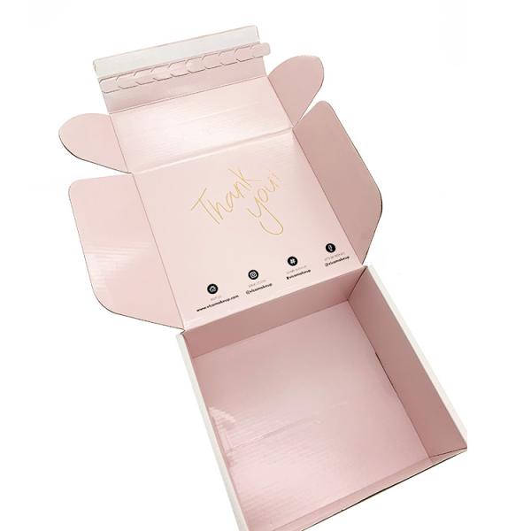 Buy cheap Colored Mailling Corrugated Shipping Boxes E Flute With Tab Locking from wholesalers