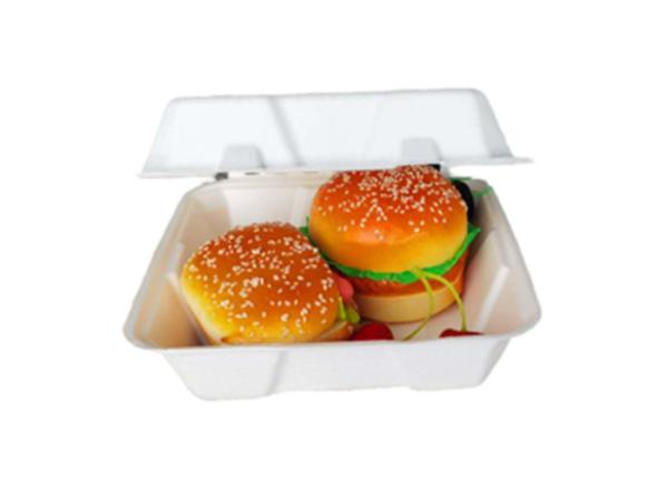 Buy cheap 8 Inch Clamshell Sugarcane Biodegradable To Go Containers from wholesalers