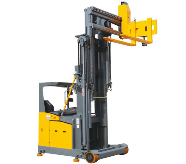 Buy cheap 1500kg 3300lbs 1.5Ton Electric Lift Stacker Reach Truck Adjustable Steering Wheel from wholesalers