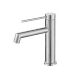 SUS304 Stainless Steel Single Hole Single Handle Basin Mixer In Matte Black Grey