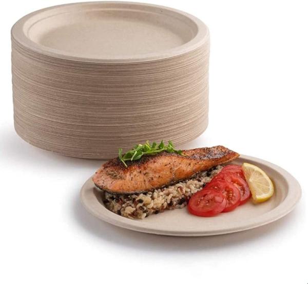 Buy cheap Biodegradable Bagasse Disposable Plates For Birthday Wedding Picnic from wholesalers