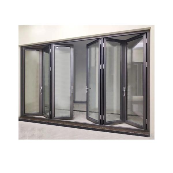 Buy cheap Modern Design Aluminum Alloy Frame Thermal Break Low-E Glass Bifold Door at Affordable from wholesalers