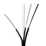 FTTH Fiber Optic Drop Cable , GJYXCH Outdoor Optical Fiber Cable Black Color