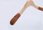 Custom Heavy Duty Clothing Store Hangers , Wooden Retail Hangers With Lint
