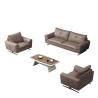 Buy cheap Office Furniture Gray Leather Modular Sectional Sofa Set for Office Collaboration from wholesalers
