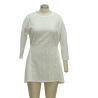 Buy cheap Fitness Daytime Casual White Sundress With Sleeves , Casual Knit Summer Dresses from wholesalers