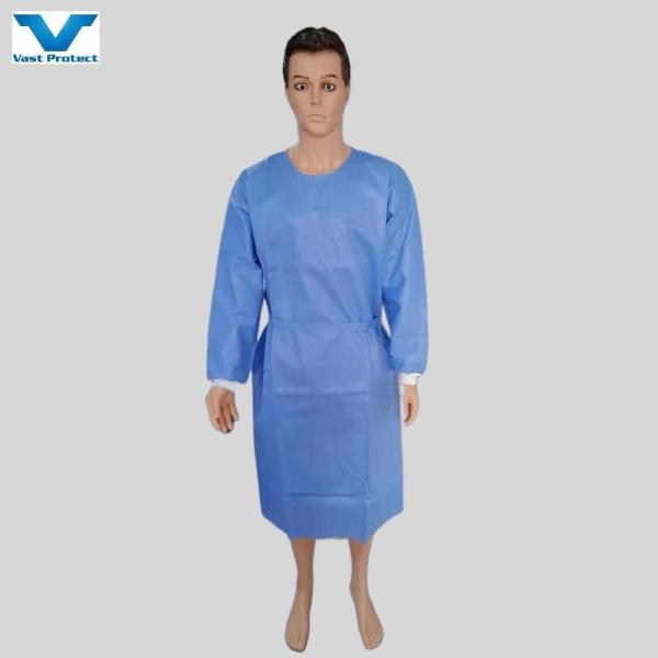 Buy cheap M/L/XL Waterproof Non-Sterile Isolation Gown AAMI Level 1/2/3 SMS Non-Woven Protective Clothing from wholesalers