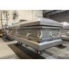 Buy cheap ISO9001 Funeral Metal Stainless Steel Casket Customizable And Decorable Surface from wholesalers