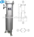 High Flow Food Grade Stainless Steel Filter Bag Housing for Juice Liquid