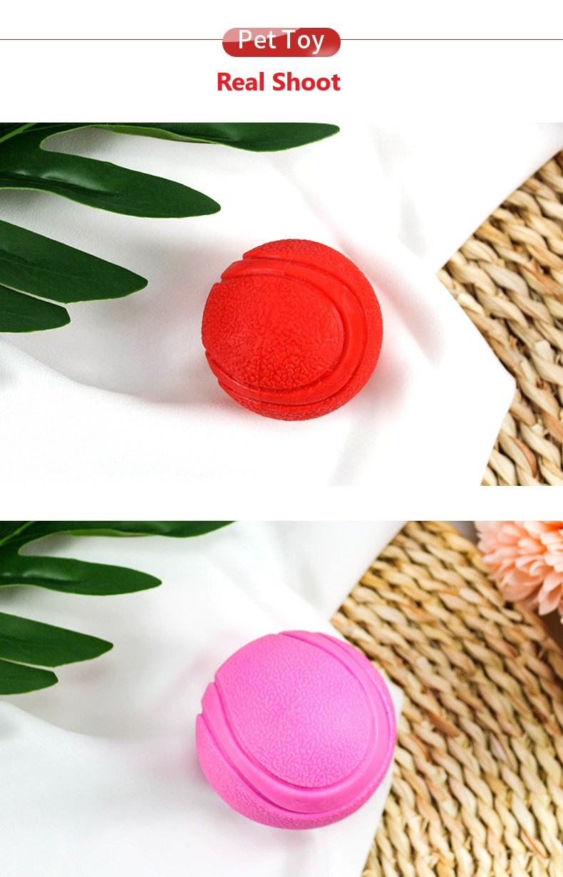 Dog Chew Toys Solid Rubber Balls Elasticity Teeth Cleaning Ball Diameter Solid Durable