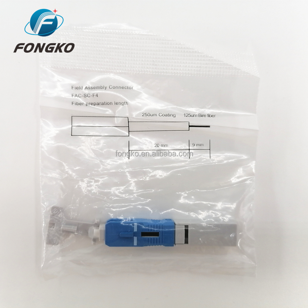 Single Mode Sc Simplex Connector Upc Fiber Connector For g652 g657